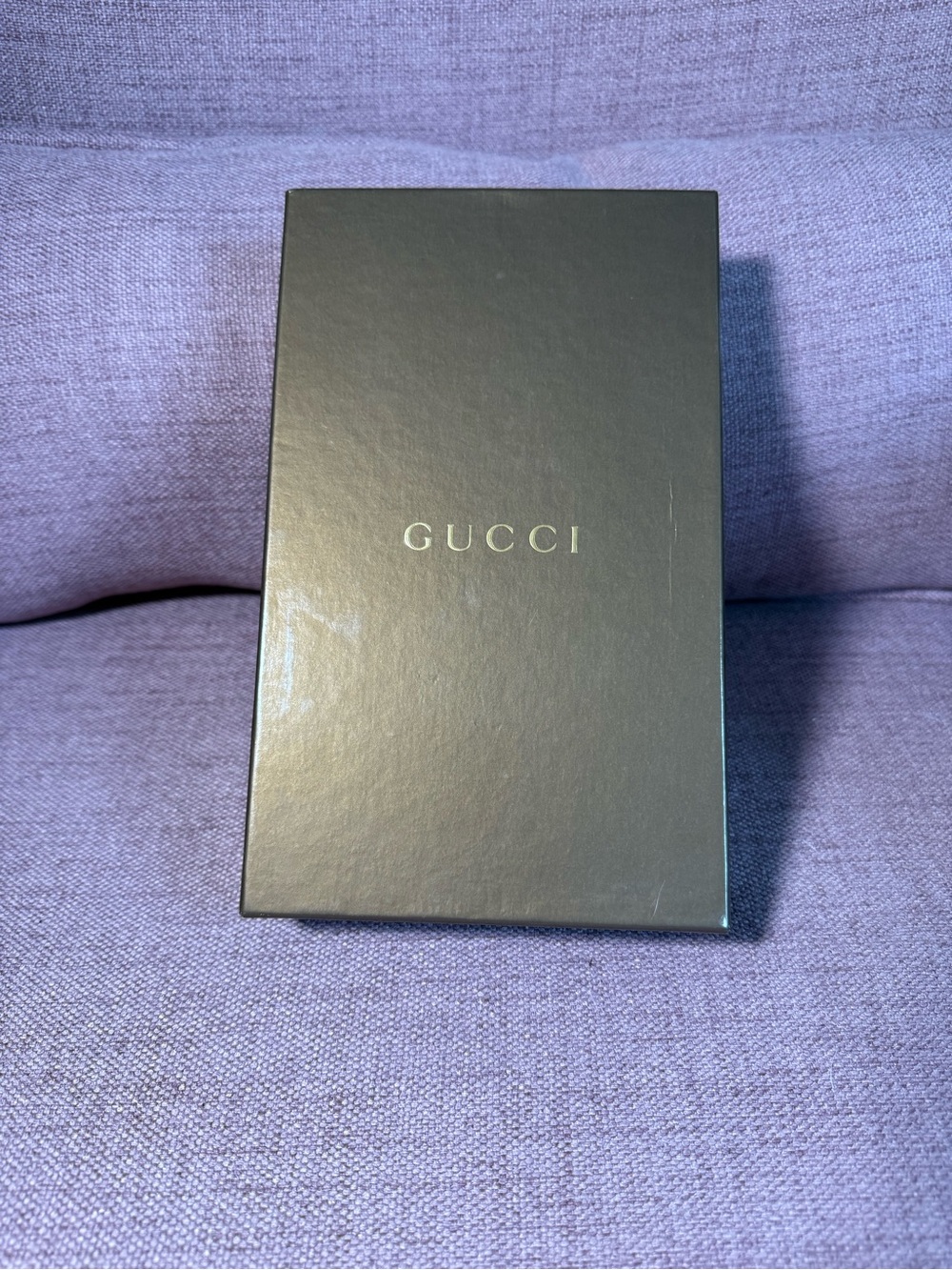 Gucci Bronze Box with Gold Logo